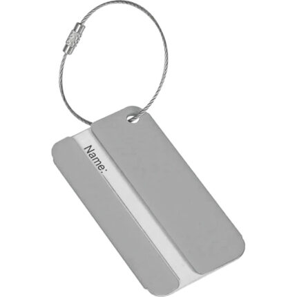 VLZ-01 8 x 4,3 cm Gümüş Valiz Etiketi