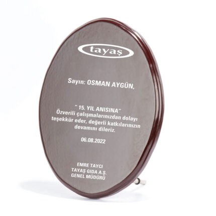 BK-77 23,5 x 18,3 cm Ahşap Plaket