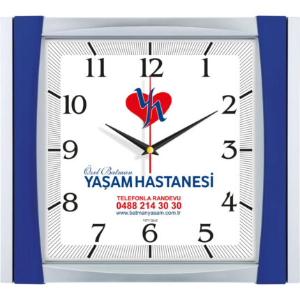 V30-515-L 32,5 x 36,5 cm Plastik Duvar Saati
